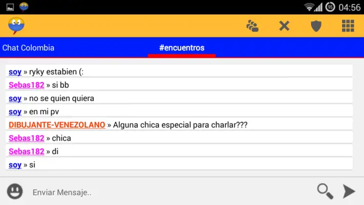 Chat Colombia android App screenshot 4